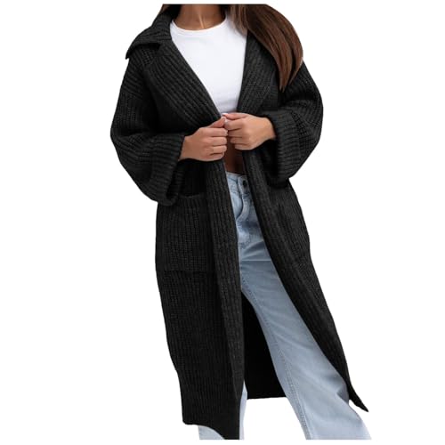 Pdakieyxnd Strickjacke Damen Lang Strickjacken Longstrickjacke Lange Herbstkleidung Oversized Damenstrickjacke Winter Übergang One Damenstrickjacken Herbst Kleidung Warme Große Größen, Schwarz, M Pdakieyxnd Strickjacke Damen Lang Strickjacken Longstrickjacke Lange Herbstkleidung Oversized Damenstrickjacke Winter Übergang One Damenstrickjacken Herbst Kleidung Warme Große Größen, Schwarz, M von Pdakieyxnd
