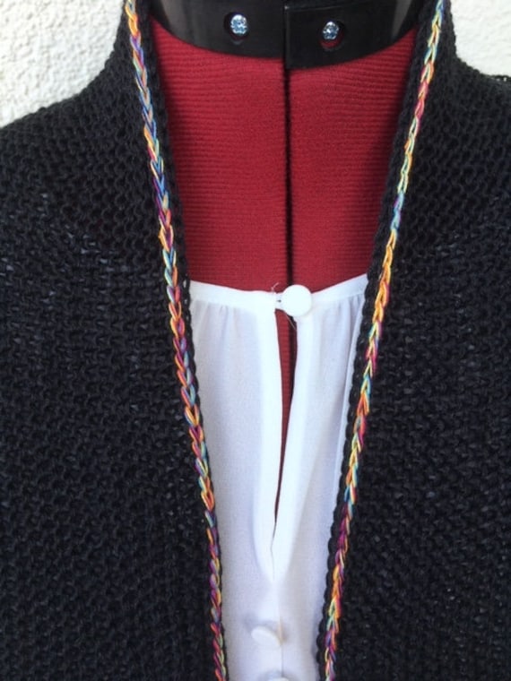 Reduzierter Artikel- Trachten- Tuch - Denim Graphit Handgestricktes Ca. 150 cm Lang Und 80 Hoch von PeLieSelbstGemacht