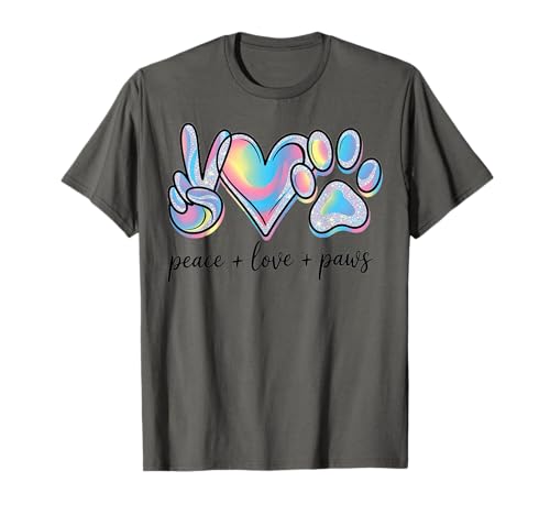 Peace Love Cats Batikkatze, niedliche Pfotenkatze, Mama, Friedenstag T-Shirt Peace Love Cats Batikkatze, niedliche Pfotenkatze, Mama, Friedenstag T-Shirt von Peace Love Cats Peace Day Cats Lover