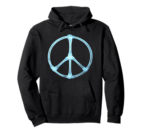 Peace, Love Halloween Retro Knochen Röntgen Männer Frauen Kinder Pullover Hoodie von Peace Love Skeleton Halloween Costume