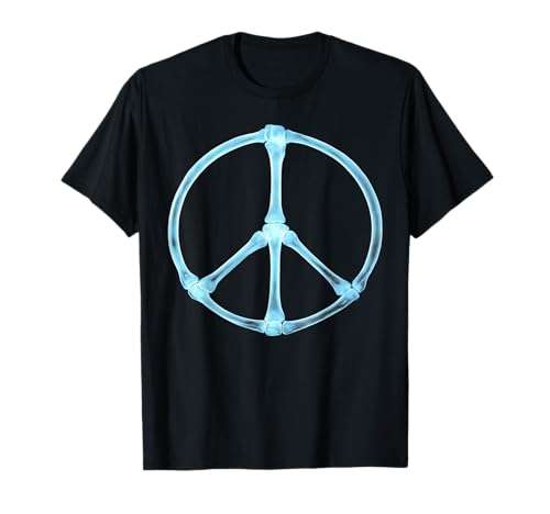 Peace, Love Halloween Retro Knochen Röntgen Männer Frauen Kinder T-Shirt von Peace Love Skeleton Halloween Costume