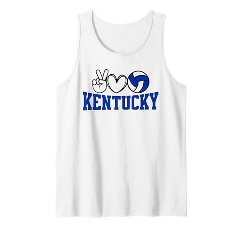 Peace Love Volleyball, Kentucky Women Teen Girls Tween Tank Top Peace Love Volleyball, Kentucky Women Teen Girls Tween Tank Top von Peace Love Volleyball Kentucky Sports Gifts