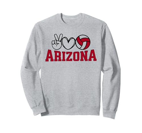 Peace Love Volleyball, Arizona Women Teen Girls Tween Sweatshirt Peace Love Volleyball, Arizona Women Teen Girls Tween Sweatshirt von Peace Love Volleyball Sports Arizona Gifts