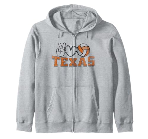 Peace Love Volleyball - Texas Women Teen Girls Tween Players Kapuzenjacke von Peace Love Volleyball - Texas