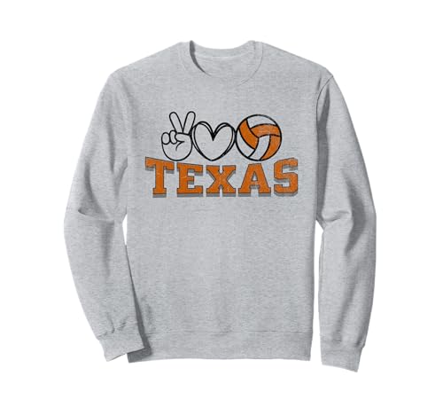 Peace Love Volleyball - Texas Women Teen Girls Tween Players Sweatshirt von Peace Love Volleyball - Texas