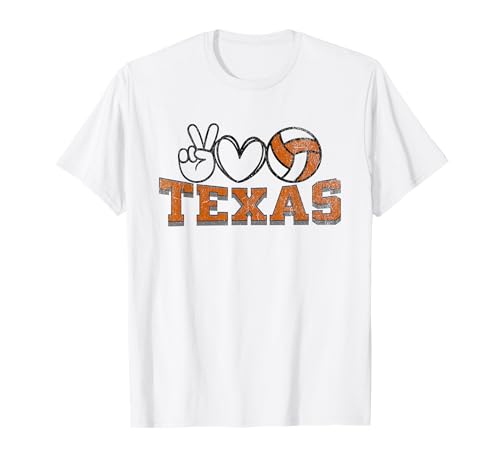Peace Love Volleyball - Texas Women Teen Girls Tween Players T-Shirt von Peace Love Volleyball - Texas