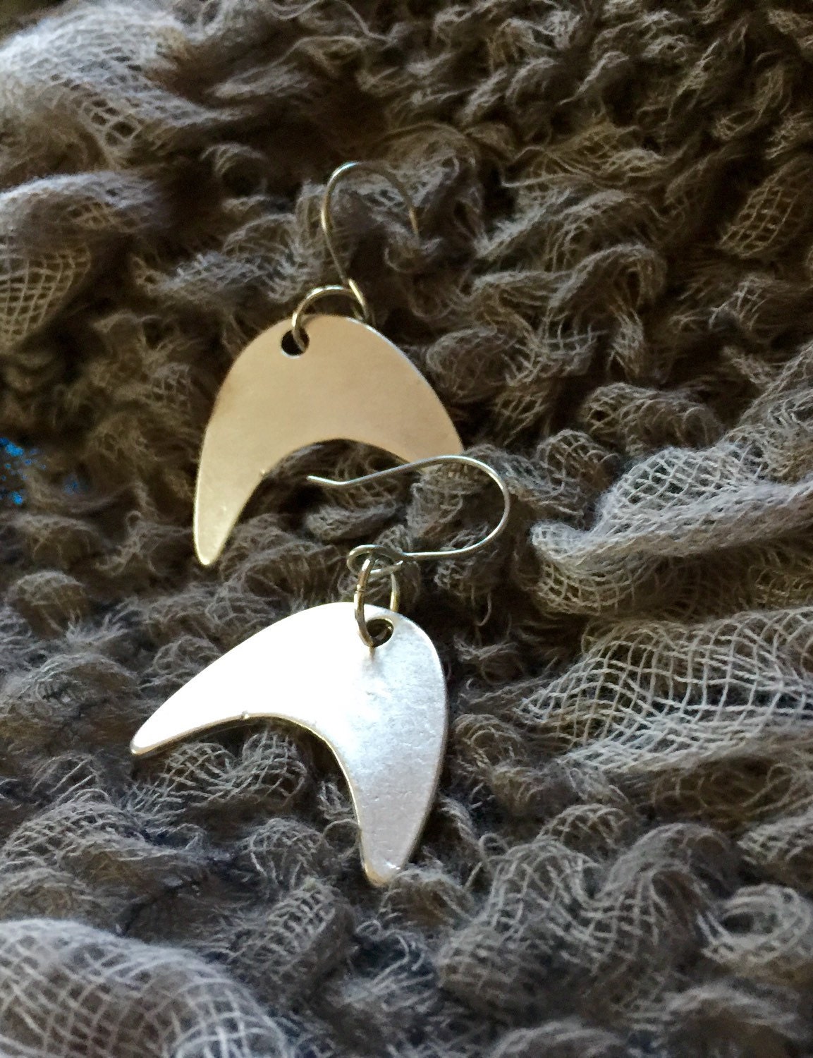 Edelstahl Und Zinn Gegossen Ohrringe, Ohrringe Boho Baumeln, Crescent Moon Edelstahl Und Zinn Gegossen Ohrringe, Ohrringe Boho Baumeln, Crescent Moon von PeaceLoveandBaubles