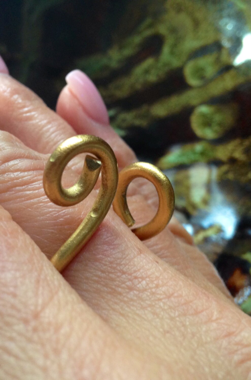 Freiform-Ring Gold-Finish Freiform-Ring Gold-Finish von PeaceLoveandBaubles