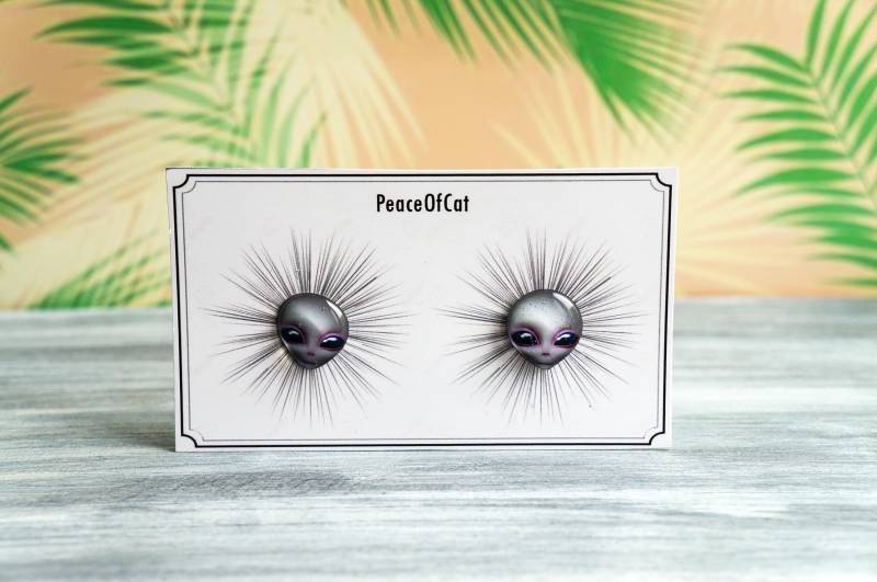 Alien Ohrringe, Schmuck, Ufo Geschenk Für Geeks von PeaceOfCat