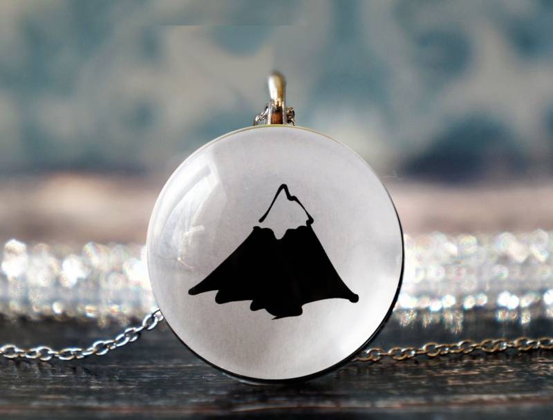 Bergschmuck, Berganhänger, Wanderschmuck, Naturschmuck, Schneeberg, Wildnis Schmuck, Naturliebhaber Geschenk von PeaceOfCat