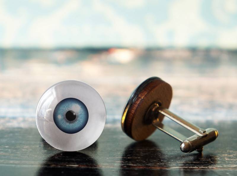 Blaue Augen Manschettenknöpfe , Optometrist Geschenk Optiker Augenarzt Für von PeaceOfCat