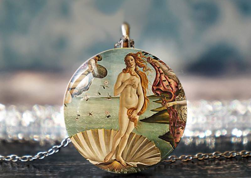 Botticelli , Geburt Der Venus Renaissance Kunst Halskette Göttin Malerei Schmuck Tragbare Anhänger von PeaceOfCat