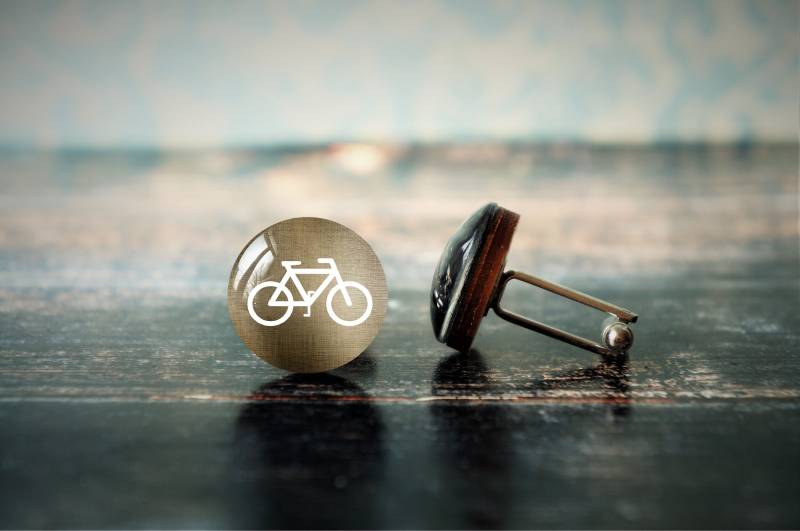 Fahrrad Manschettenknöpfe, Manschettenknöpfe , Manschettenknöpfe Sport von PeaceOfCat