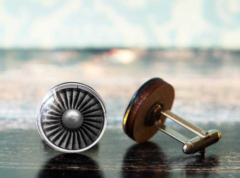 Flugzeug Manschettenknöpfe , Geschenk Für Pilot Geschenke Luftfahrt Air Force Propeller von PeaceOfCat