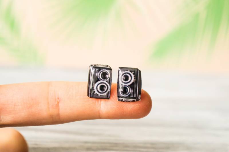 Fotografen Geschenk , Kamera Schmuck Fotograf Ohrringe Fotokamera von PeaceOfCat