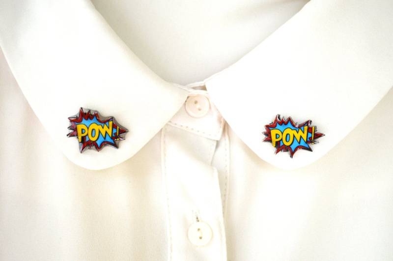 Geeky Schmuck , Brosche Comic Pin Schrullige Pow Nerdy Nerd Papier Lustiges Geschenk Geeky Schmuck , Brosche Comic Pin Schrullige Pow Nerdy Nerd Papier Lustiges Geschenk von PeaceOfCat