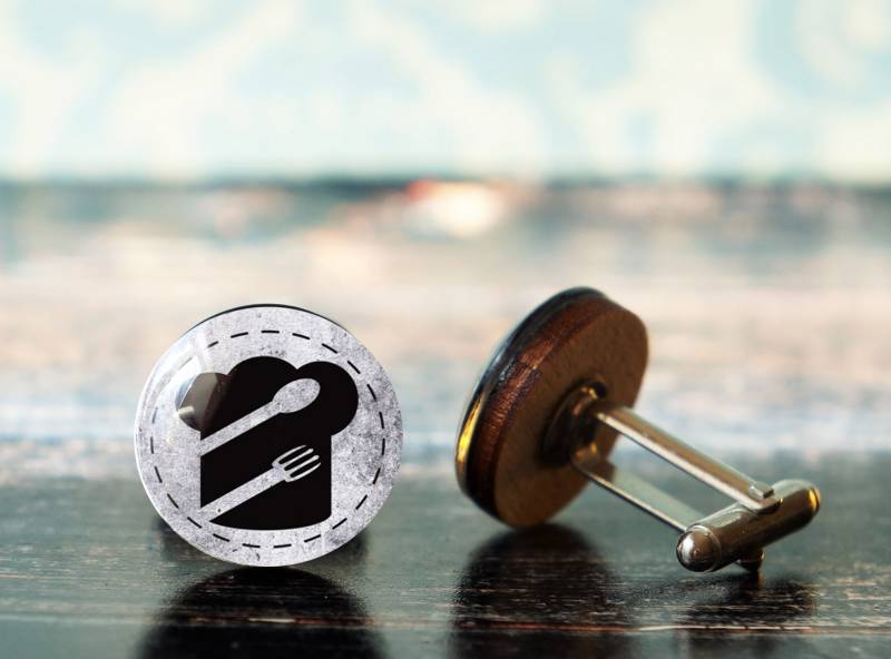 Geschenk Für Koch, Kochgeschenk, Koch Manschettenknöpfe, Manschettenknöpfe von PeaceOfCat