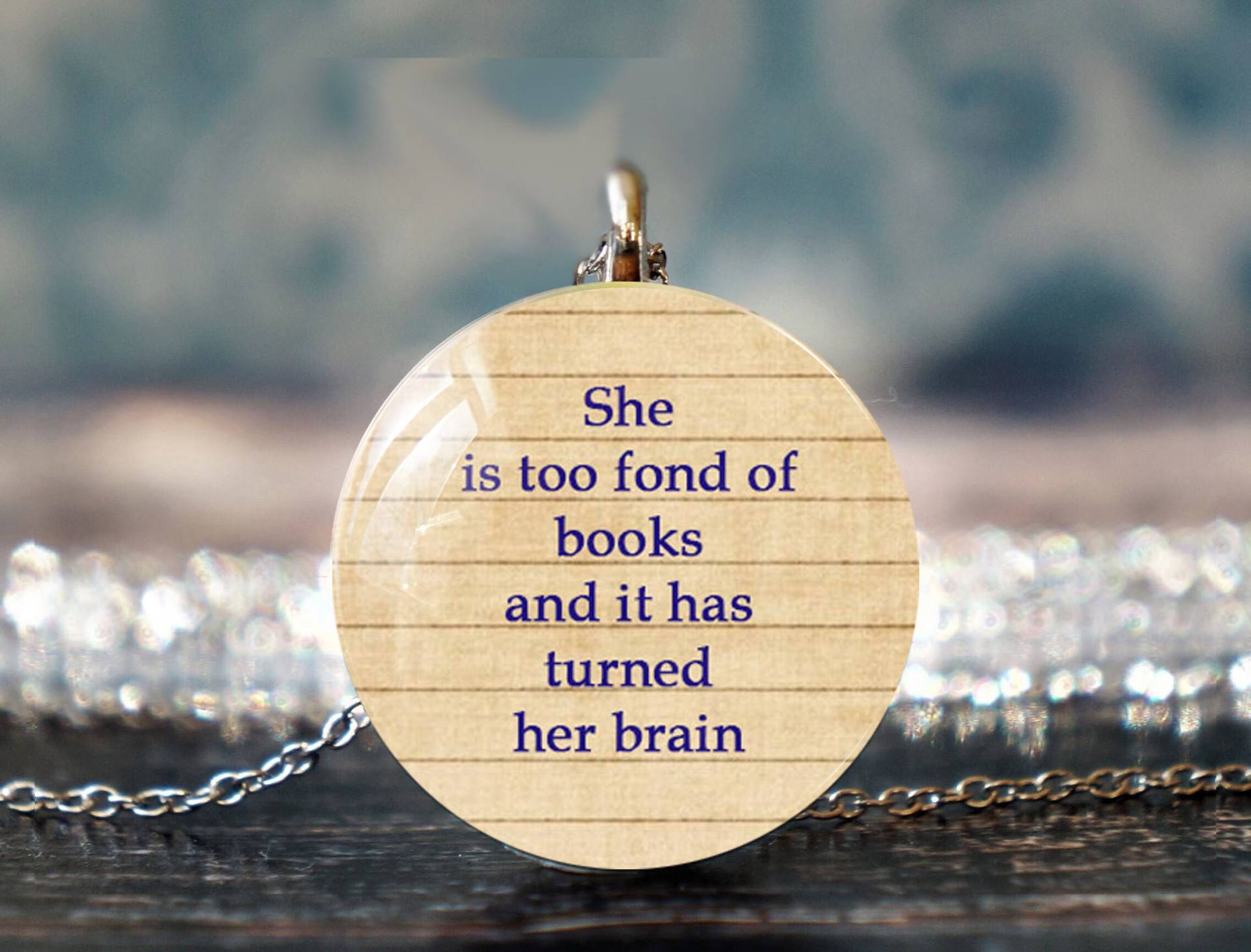 Ihr Gehirn Gedreht , Louisa May Alcott Sie Ist Zu Lieb, Lieb Von Büchern Bibliothekar Geschenk Alcott Zitat Für Leseratte von PeaceOfCat