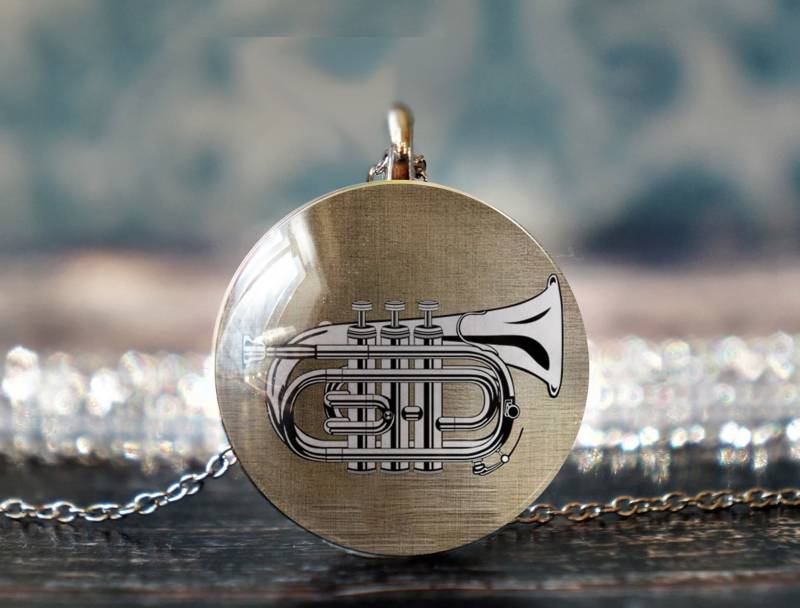 Musik-Halskette, Trompete Schmuck, Trompete-Anhänger, Geschenk Für Musikliebhaber, Spieler Geschenke, Trompete-Lehrer von PeaceOfCat