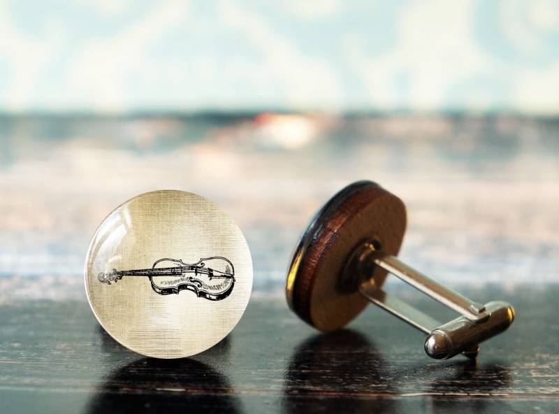 Musik Manschettenknöpfe , Geigen Manschettenknöpfe Violine Geschenke Zubehör Musiklehrer Geschenk Studenten von PeaceOfCat