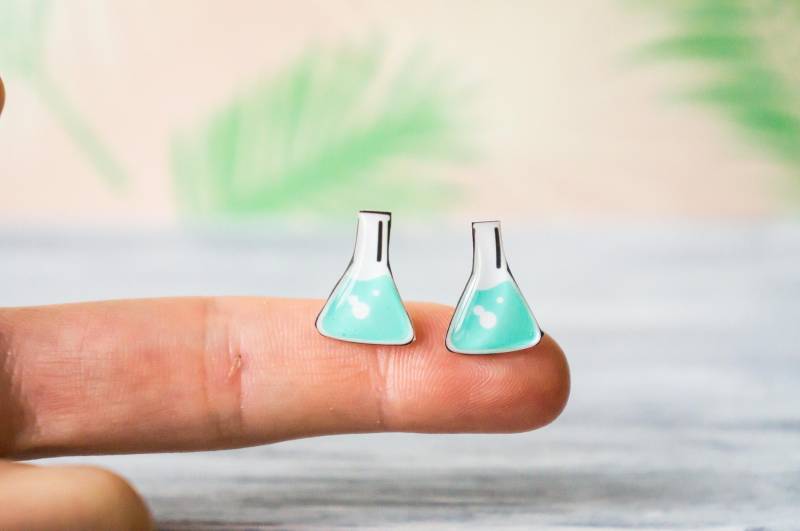 Naturschmuck, Chemie Ohrringe, Geschenk Für Wissenschaft, Schmuck, Biologie Wissenschaft Geek Nerd von PeaceOfCat