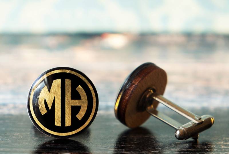 Vintage Manschettenknöpfe , Aus Holz Retro Personalisierte Elegante Vatertagsgeschenk Das Tolle Gatsby von PeaceOfCat