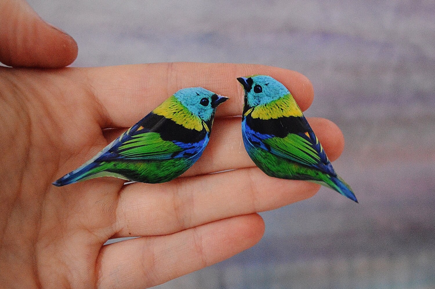 Vogel Brosche , Kragen Halsband Clip Natur Accessoire Hipster Shirt Schmuck von PeaceOfCat