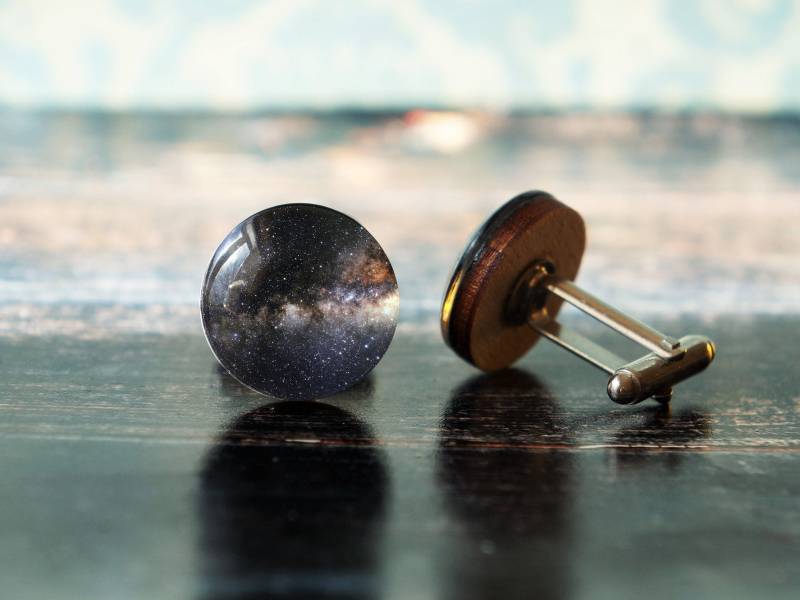Weltraum Manschettenknöpfe , Astronomie Wissenschaft Geschenk Für Männer Nebula Galaxie Universum Geek von PeaceOfCat