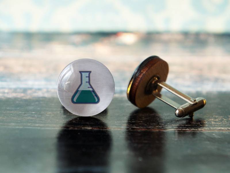 Wissenschaftler Geschenk , Chemie Absolvent Wissenschaft Lehrer Manschettenknöpfe Physik von PeaceOfCat