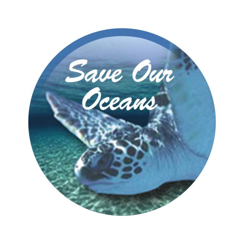 Save Our Oceans - Umweltbewusstsein Knopf/Pinback Oder Magnet von PeaceResourceProject