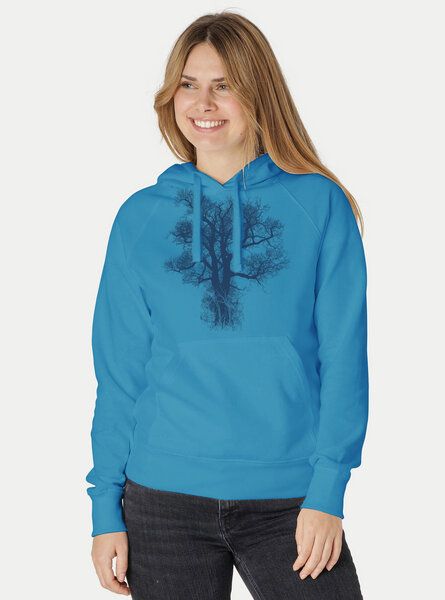 Peaces.bio - handbedruckte Biomode Bio-Damen-Kapuzensweater Chestnut von Peaces.bio - handbedruckte Biomode