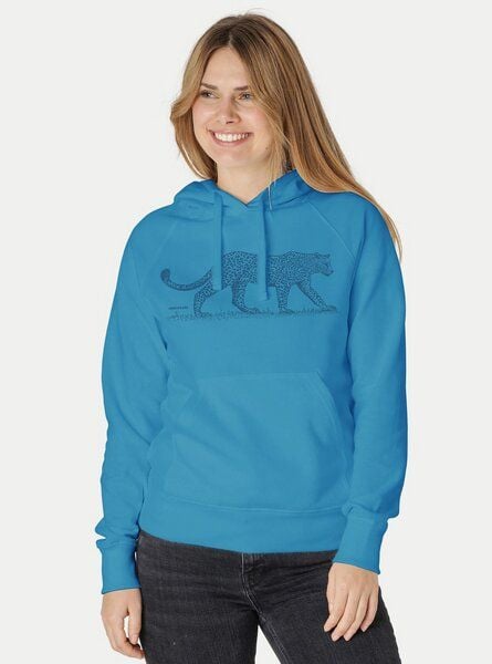 Peaces.bio - handbedruckte Biomode Bio-Damen-Kapuzensweater Leopard von Peaces.bio - handbedruckte Biomode