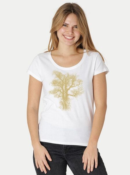 Peaces.bio - handbedruckte Biomode Bio-Damen-Loosefit-T-Shirt Chestnut Peaces.bio - handbedruckte Biomode Bio-Damen-Loosefit-T-Shirt Chestnut von Peaces.bio - handbedruckte Biomode