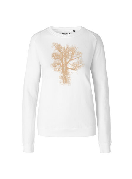 Peaces.bio - handbedruckte Biomode Bio Damen-Sweatshirt Chestnut von Peaces.bio - handbedruckte Biomode