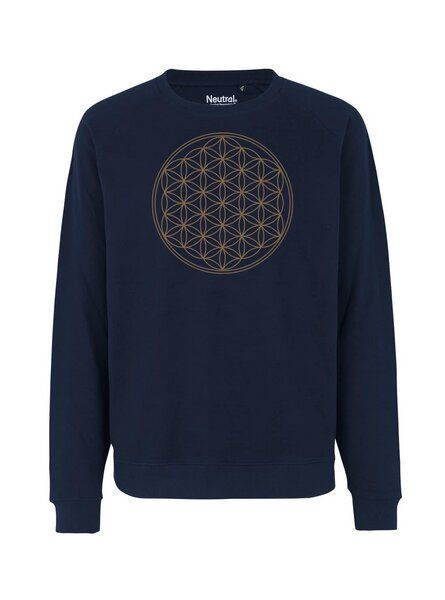 Peaces.bio - handbedruckte Biomode Bio Damen Sweatshirt Loose Fit Die Blume des Lebens Peaces.bio - handbedruckte Biomode Bio Damen Sweatshirt Loose Fit Die Blume des Lebens von Peaces.bio - handbedruckte Biomode