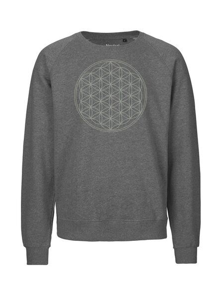 Peaces.bio - handbedruckte Biomode Bio Damen Sweatshirt Loose Fit Die Blume des Lebens Peaces.bio - handbedruckte Biomode Bio Damen Sweatshirt Loose Fit Die Blume des Lebens von Peaces.bio - handbedruckte Biomode