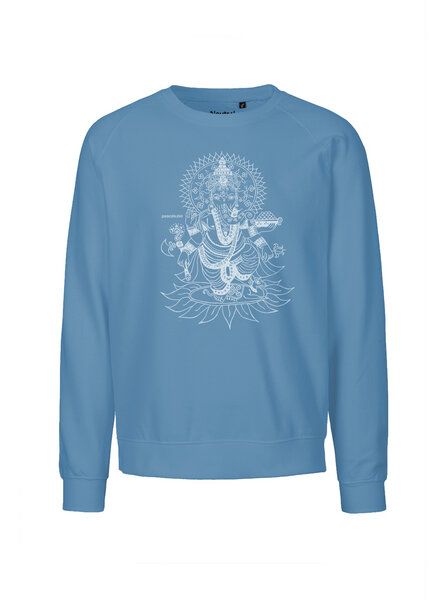 Peaces.bio - handbedruckte Biomode Bio Damen-Sweatshirt Loose Fit Ganesha von Peaces.bio - handbedruckte Biomode