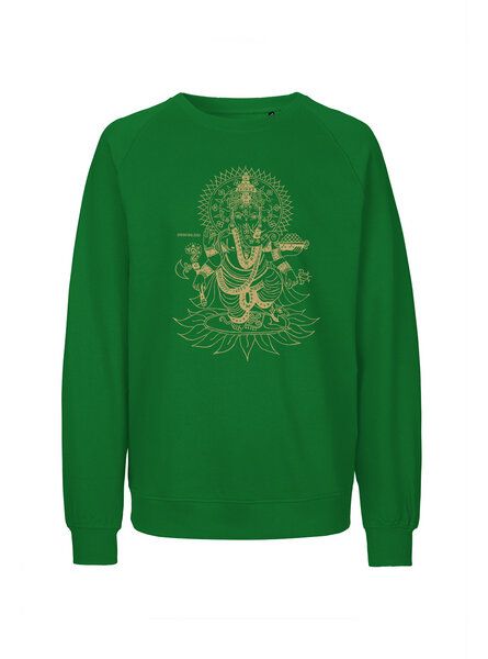 Peaces.bio - handbedruckte Biomode Bio Damen-Sweatshirt Loose Fit Ganesha Peaces.bio - handbedruckte Biomode Bio Damen-Sweatshirt Loose Fit Ganesha von Peaces.bio - handbedruckte Biomode