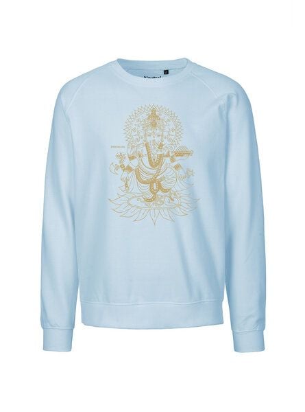 Peaces.bio - handbedruckte Biomode Bio Damen-Sweatshirt Loose Fit Ganesha von Peaces.bio - handbedruckte Biomode