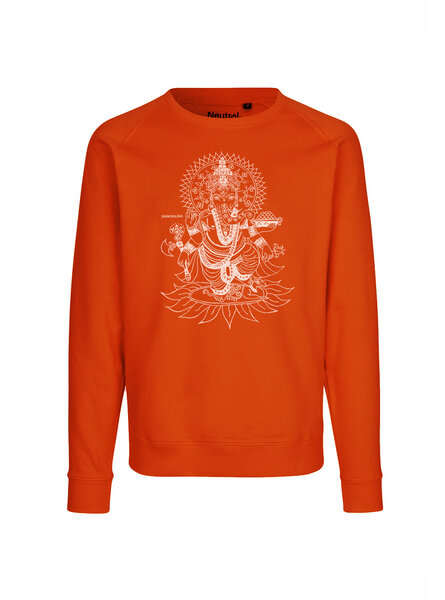 Peaces.bio - handbedruckte Biomode Bio Damen-Sweatshirt Loose Fit Ganesha von Peaces.bio - handbedruckte Biomode