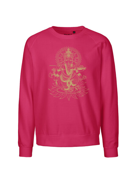 Peaces.bio - handbedruckte Biomode Bio Damen-Sweatshirt Loose Fit Ganesha von Peaces.bio - handbedruckte Biomode