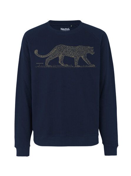 Peaces.bio - handbedruckte Biomode Bio Damen Sweatshirt Loose Fit Leopard Peaces.bio - handbedruckte Biomode Bio Damen Sweatshirt Loose Fit Leopard von Peaces.bio - handbedruckte Biomode