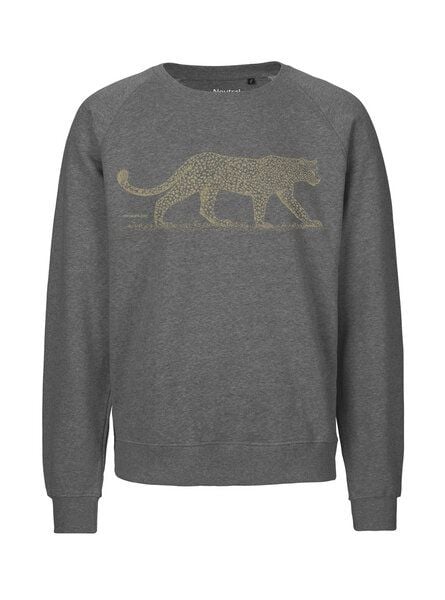 Peaces.bio - handbedruckte Biomode Bio Damen Sweatshirt Loose Fit Leopard von Peaces.bio - handbedruckte Biomode