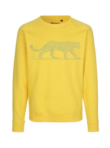 Peaces.bio - handbedruckte Biomode Bio Damen Sweatshirt Loose Fit Leopard von Peaces.bio - handbedruckte Biomode