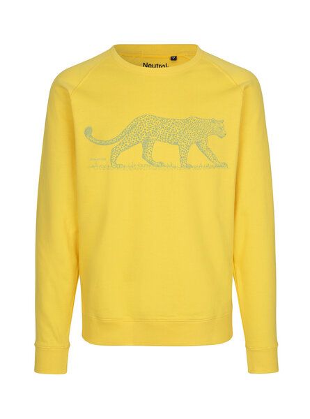 Peaces.bio - handbedruckte Biomode Bio Damen Sweatshirt Loose Fit Leopard von Peaces.bio - handbedruckte Biomode