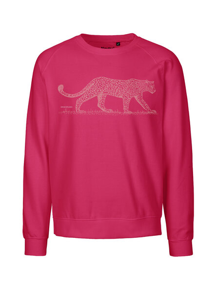 Peaces.bio - handbedruckte Biomode Bio Damen Sweatshirt Loose Fit Leopard von Peaces.bio - handbedruckte Biomode