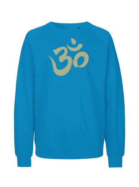 Peaces.bio - handbedruckte Biomode Bio Damen Sweatshirt Loose Fit Om von Peaces.bio - handbedruckte Biomode