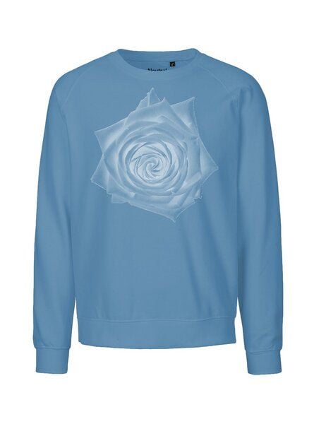 Peaces.bio - handbedruckte Biomode Bio Damen Sweatshirt Loose Fit Rose von Peaces.bio - handbedruckte Biomode