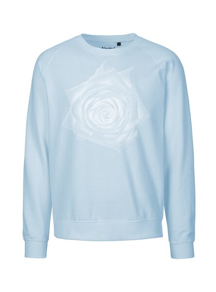 Peaces.bio - handbedruckte Biomode Bio Damen Sweatshirt Loose Fit Rose von Peaces.bio - handbedruckte Biomode