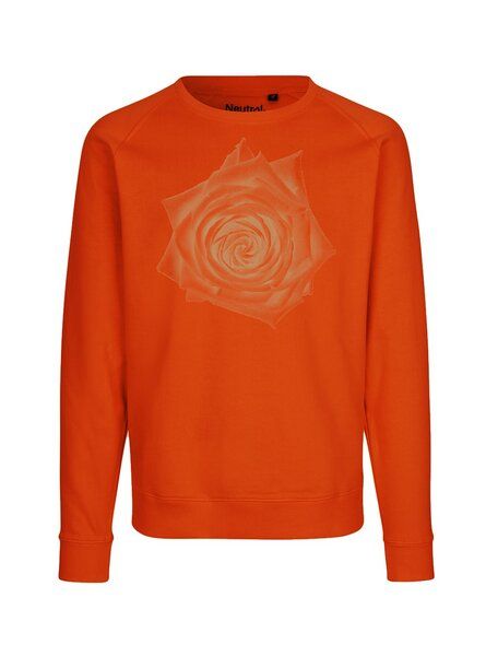 Peaces.bio - handbedruckte Biomode Bio Damen Sweatshirt Loose Fit Rose von Peaces.bio - handbedruckte Biomode